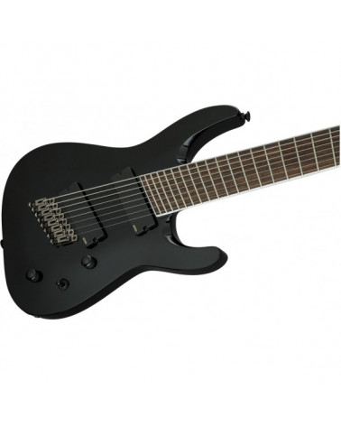 Guitarra Eléctrica De 8 Cuerdas Jackson X Series Soloist Arch Top SLAT8 MS Laurel Multi-Scale Gloss Black