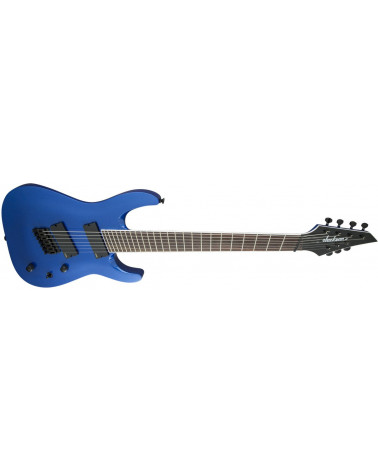 Guitarra Eléctrica De 7 Cuerdas Jackson X Series Soloist Arch Top SLAT7 MS Laurel Multi-Scale Metallic Blue
