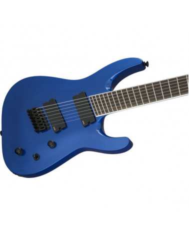Guitarra Eléctrica De 7 Cuerdas Jackson X Series Soloist Arch Top SLAT7 MS Laurel Multi-Scale Metallic Blue