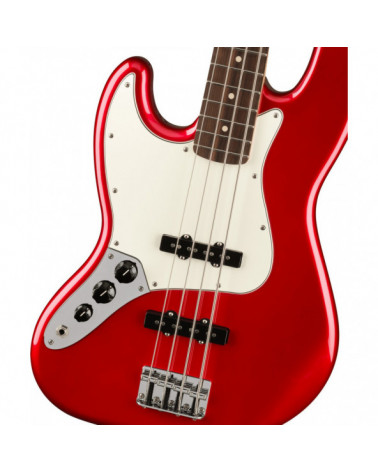 Bajo Eléctrico Para Zurdo Fender Player Jazz Bass Left-Handed Pau Ferro Candy Apple Red LH PF CAR