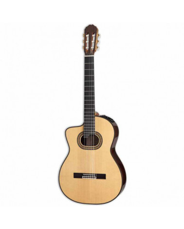 Guitarra Clásica Electroacústica Takamine TH90 E/A Hirade Cutaway Natural TH90LH Con Estuche (Zurdos)