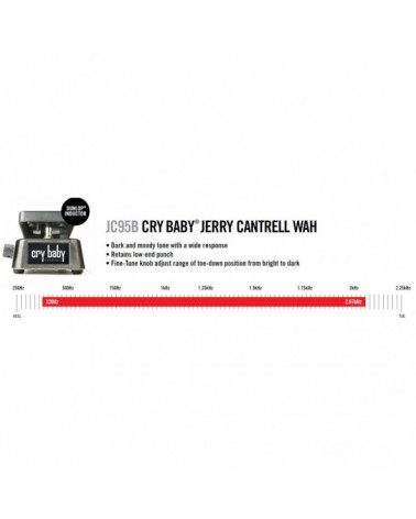 Pedal Wah-Wah Dunlop MXR JC-95B Jerry Cantrell Crybaby Wah