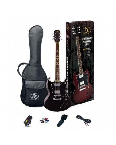 Pack De Guitarra Eléctrica SX Tipo SG SE4SKBK Negra