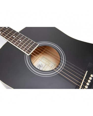 Guitarra Acústica SX SD104BK Negro