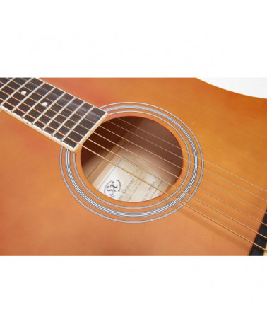 Guitarra Acústica SX SD104BR Marrón