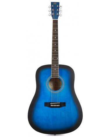 Guitarra Acústica SX SD104BUS Azul