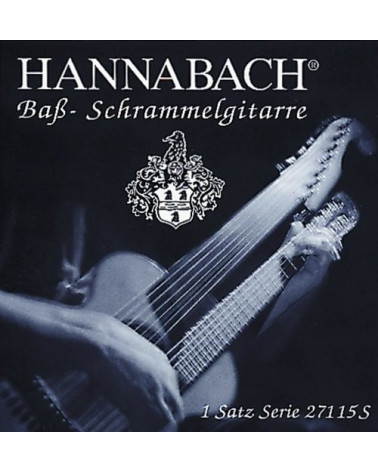 Cuerdas Para Guitarra Baja Y Contraguitarra Hannabach 27110 C10 Entorchado Plata