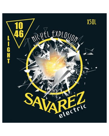 Cuerdas Para Guitarra Eléctrica Savarez Nickel Explosion Roundcore X50L Light .010-.046