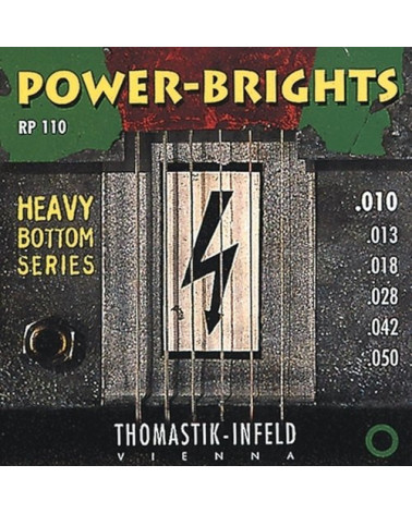 Juego De Cuerdas Para Guitarra Eléctrica Thomastik Power Brights Series RP110