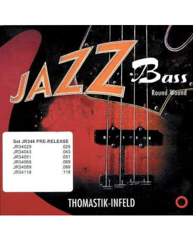 Juego De Cuerdas De Bajo Eléctrico Jazz Bass Thomastik Series Nickel Round Wound Roundcore JR324