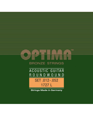 Cuerdas Para Guitarra Acústica Optima Bronze Strings BA052 Mi.052