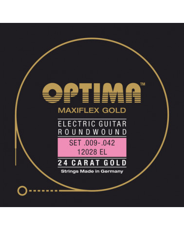Cuerdas Para Guitarra Eléctrica Optima Gold Strings Maxiflex GEM025 Re4