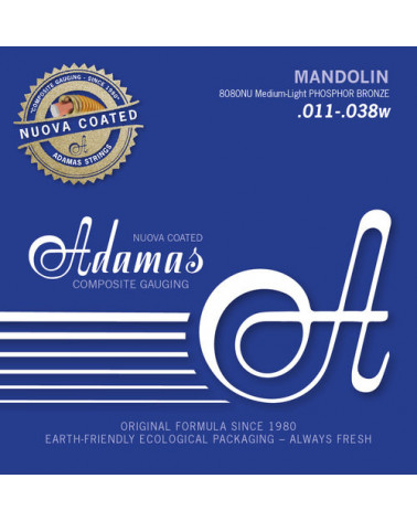 Cuerdas Mandolina Adamas Nuova Coated 8080NU Med.-Light .011
