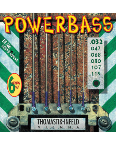 Juego De Cuerdas De Bajo Eléctrico Thomastik Power Bass Magnecore EB346