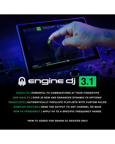 Reproductor Multimedia DJ Profesional Denon SC6000 Tecnología ENGINE