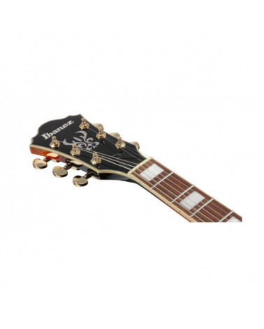 Guitarra Eléctrica De Cuerpo Hueco Ibanez AG75GBS Brown Sunburst