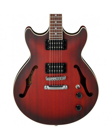 Guitarra Eléctrica De Cuerpo Hueco Ibanez AM53SRF Sunburst Red Flat