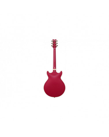 Guitarra Eléctrica De Cuerpo Hueco Ibanez AMH90CRF Cherry Red Flat