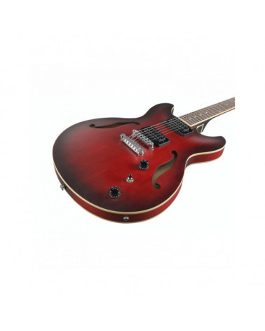 Guitarra Eléctrica De Cuerpo Hueco Ibanez AS53SRF Sunburst Red Flat