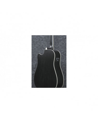 Guitarra Electroacústica De 12 Cuerdas Dreadnought Ibanez AW8412CEWK Weathered Black