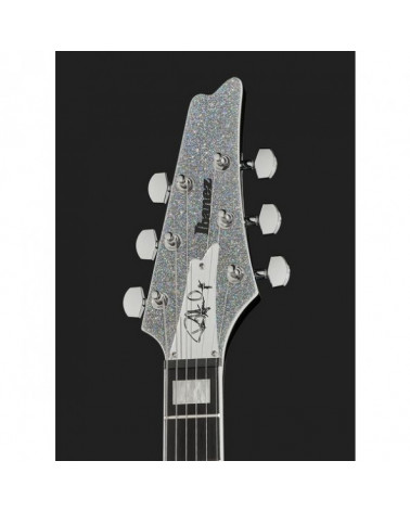 Guitarra Eléctrica Ibanez PS60SSL Silver Sparkle Paul Stanley Signature Con Funda