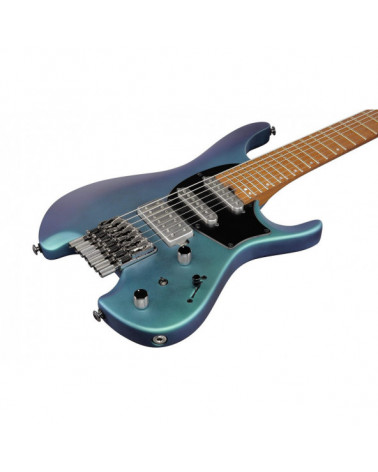 Guitarra Eléctrica Headless De 7 Cuerdas Ibanez Q547BMM Blue Chameleon Metallic Matt Con Funda