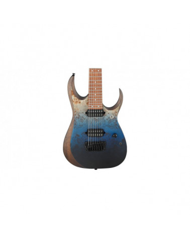 Guitarra Eléctrica De 7 Cuerdas Ibanez RGD7521PBDSF Deep Seafloor Fade Flat