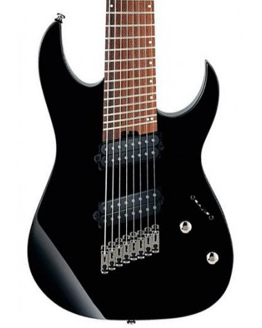 Guitarra Eléctrica De 8 Cuerdas Ibanez RGMS8BK Black