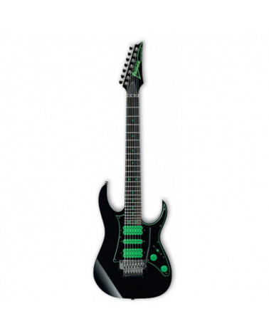 Guitarra Eléctrica De 7 Cuerdas Ibanez UV70PBK Steve Vai Signature Premium Black Con Funda