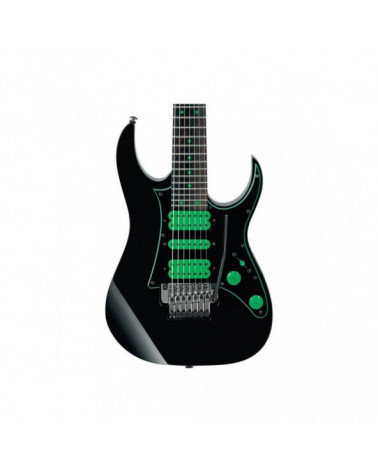 Guitarra Eléctrica De 7 Cuerdas Ibanez UV70PBK Steve Vai Signature Premium Black Con Funda