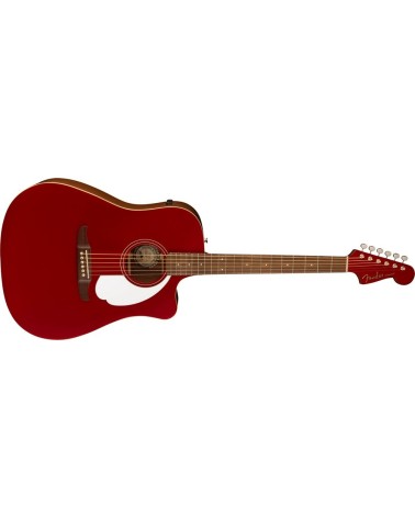 Guitarra De Cuerpo Redondo Fender Player White Pickguard Candy Apple Red