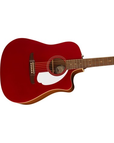 Guitarra De Cuerpo Redondo Fender Player White Pickguard Candy Apple Red