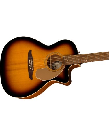 Guitarra Acústica Fender Newporter Player Gold Pickguard Sunburst