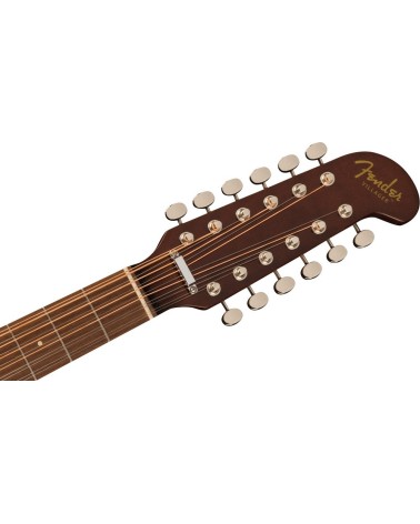 Guitarra Acústica De 12 Cuerdas Fender Villager Tortoiseshell Pickguard Aged Natural