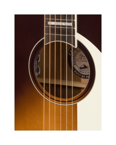 Guitarra Acústica Fender De Cuerpo Redondo King Vintage Aged White Pickguard Mojave