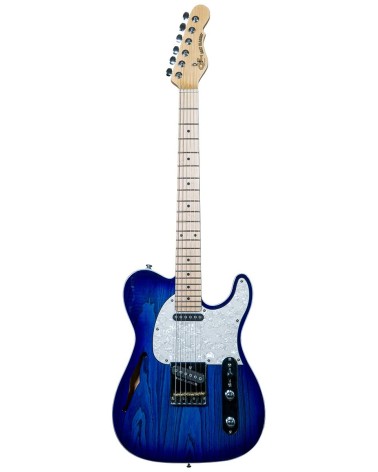 Guitarra Eléctrica Tipo Tele Semi-Hollow G&L Tribute Asat Bluesboy Bright Blue