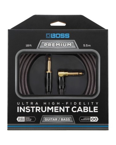 Cable Para Instrumento Boss BIC-P10A Premium Standard Recto/Ángulo 10 FT 3 m