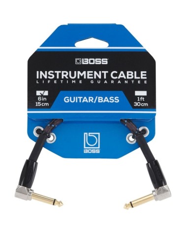 Cable Para Instrumento Boss BIC-PC Ángulo/Ángulo Jack 1/4" 6" 15 cm