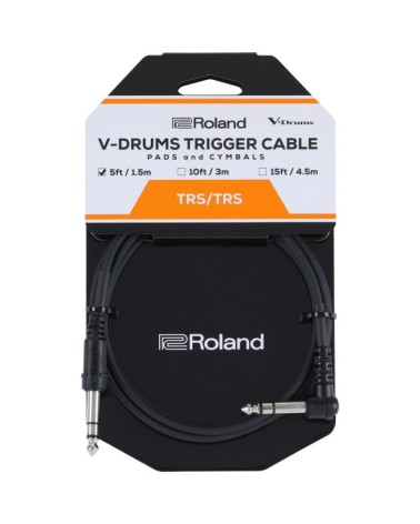 Cable De Trigger Roland Para V-Drums 5 FT /1,5 m Recto/Ángulo