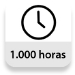 Horas de vida útil (según fabricante): 1000h
