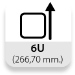 Altura: 6U (266,70 mm.)